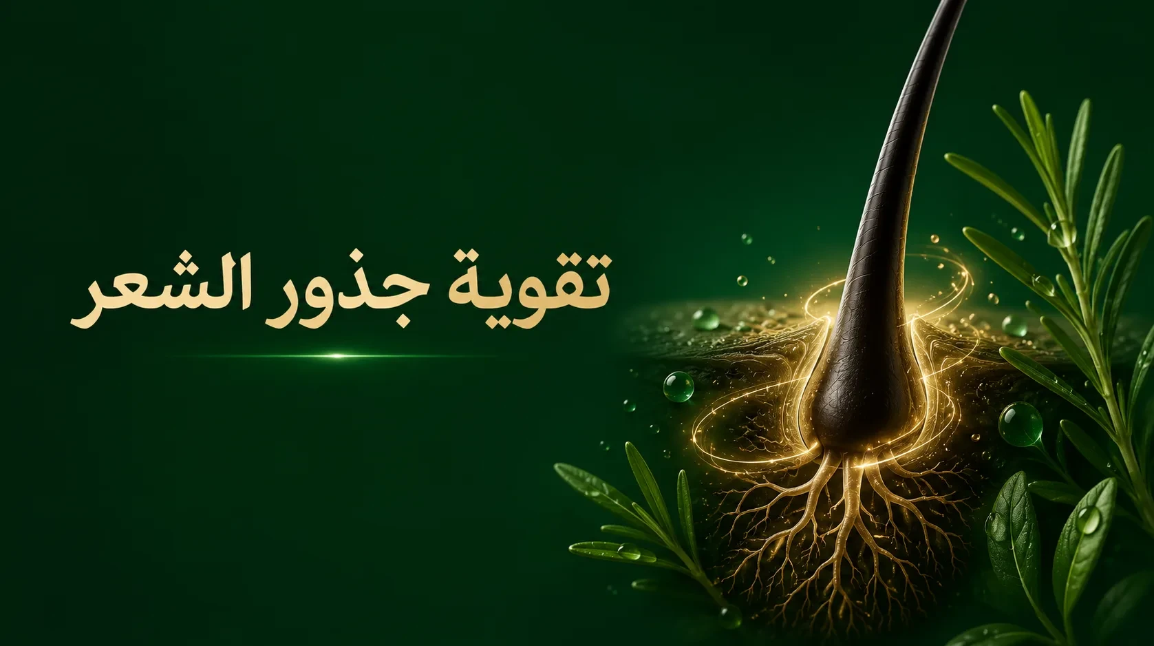 تقوية جذور الشعر