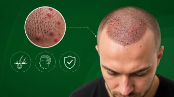 حب الشباب في الرأس بعد زراعة الشعر