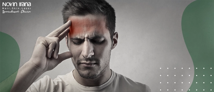 علائم ریزش مو ناشی از استرس
